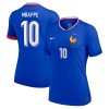 Maglia ufficiale Francia Mbappé 10 Casa Euro 2024 per Donna